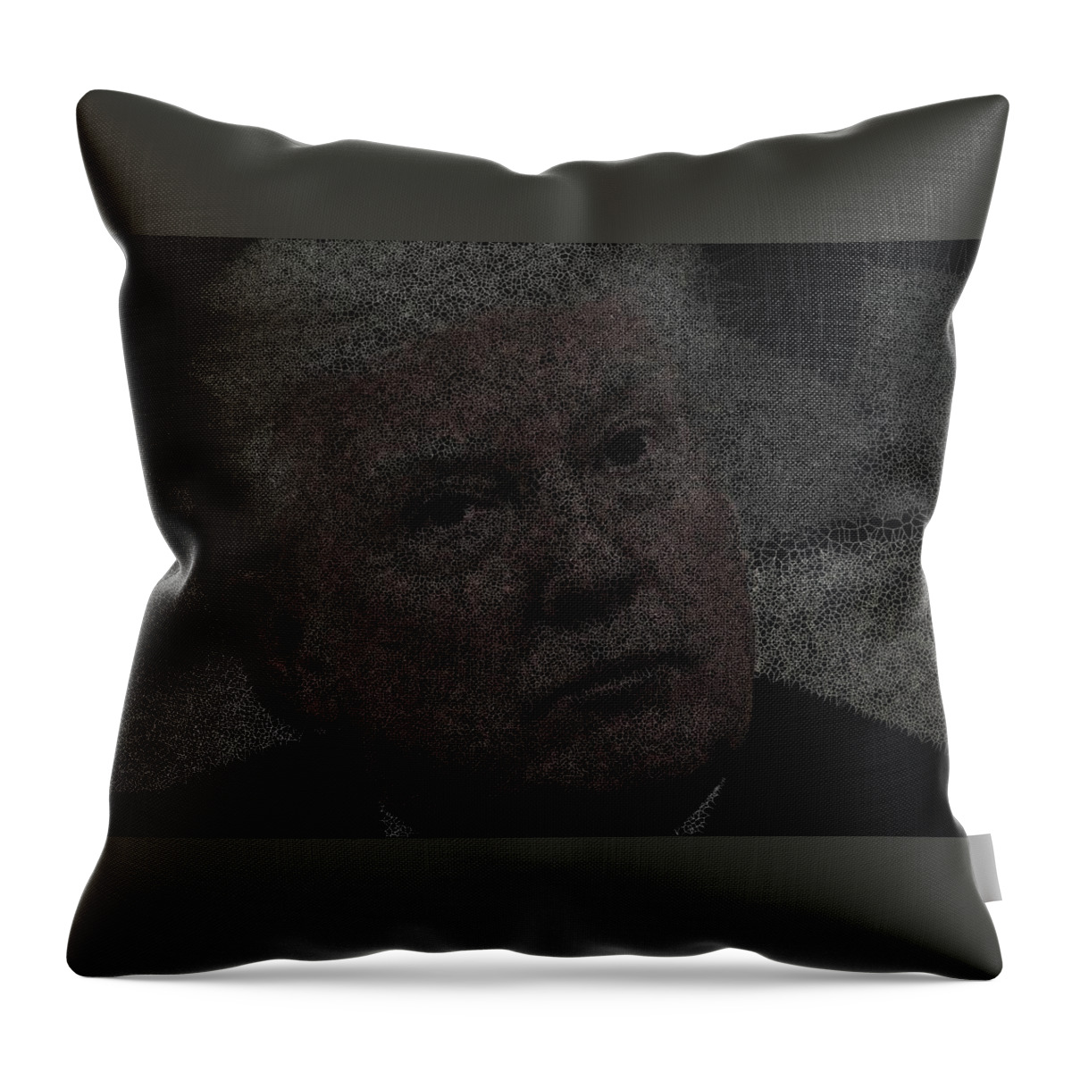 Fractal Throw Pillow featuring the mixed media Russia's in the House by Stephane Poirier