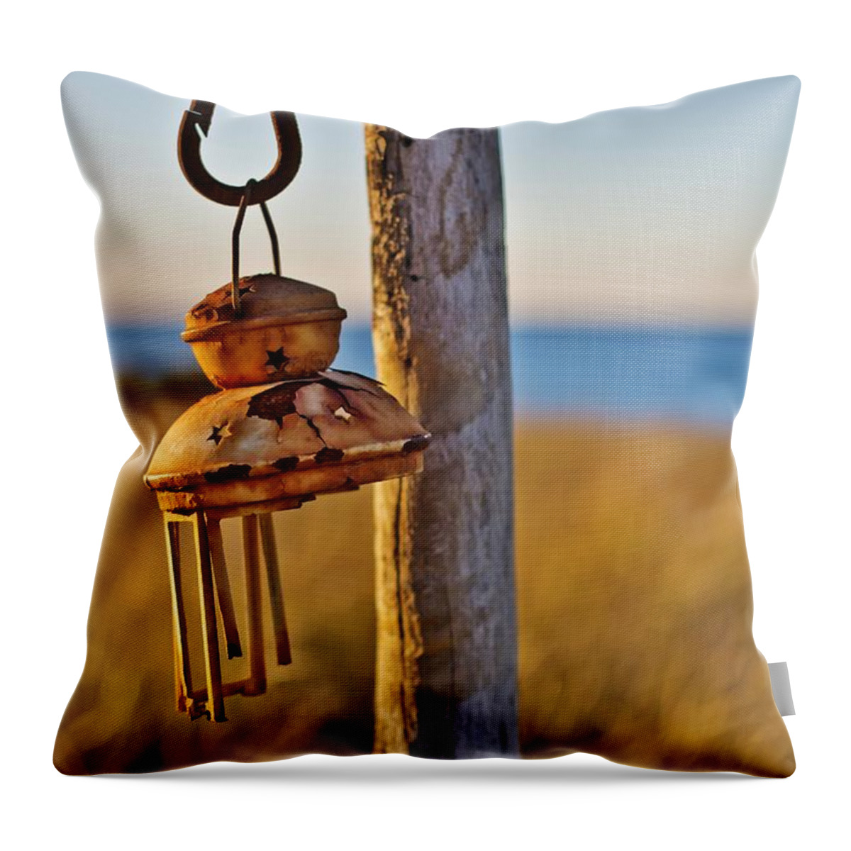 Dune Shack Throw Pillow featuring the photograph Rusted Beauty by Marisa Geraghty Photography