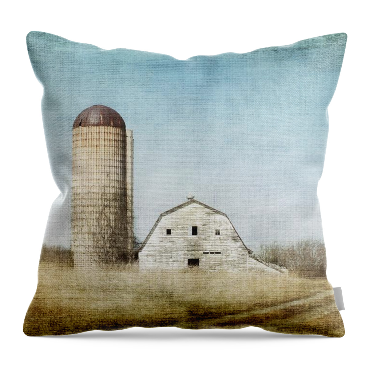 Rustic Dairy Barn Throw Pillow featuring the photograph Rustic Dairy Barn by Melissa Bittinger