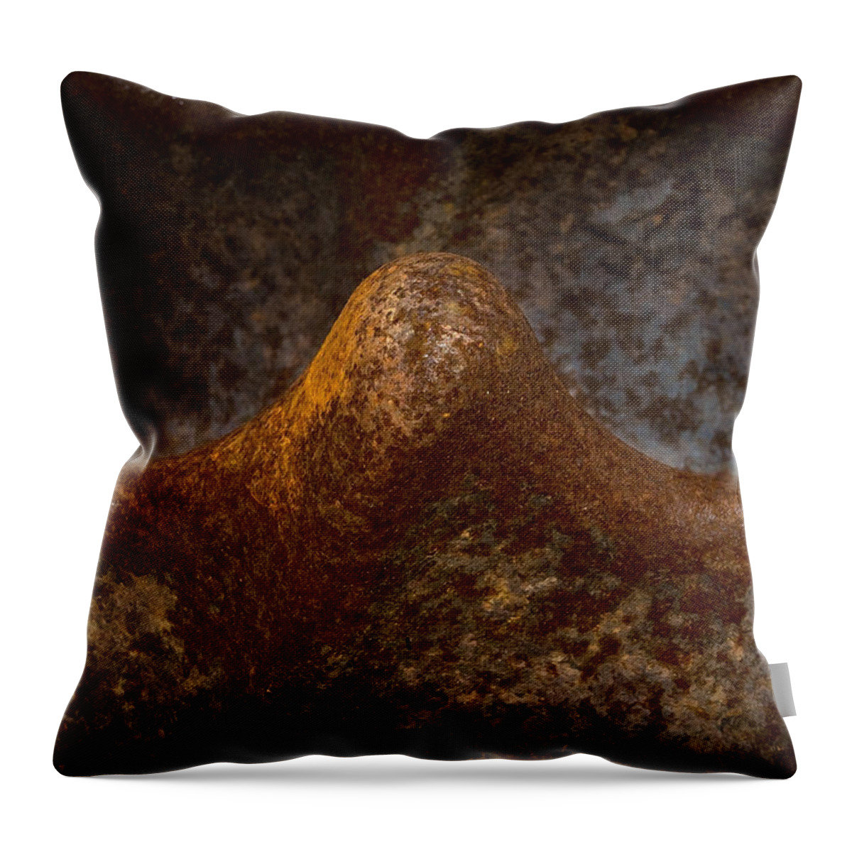 Rust Throw Pillow featuring the photograph Rustwave by WB Johnston