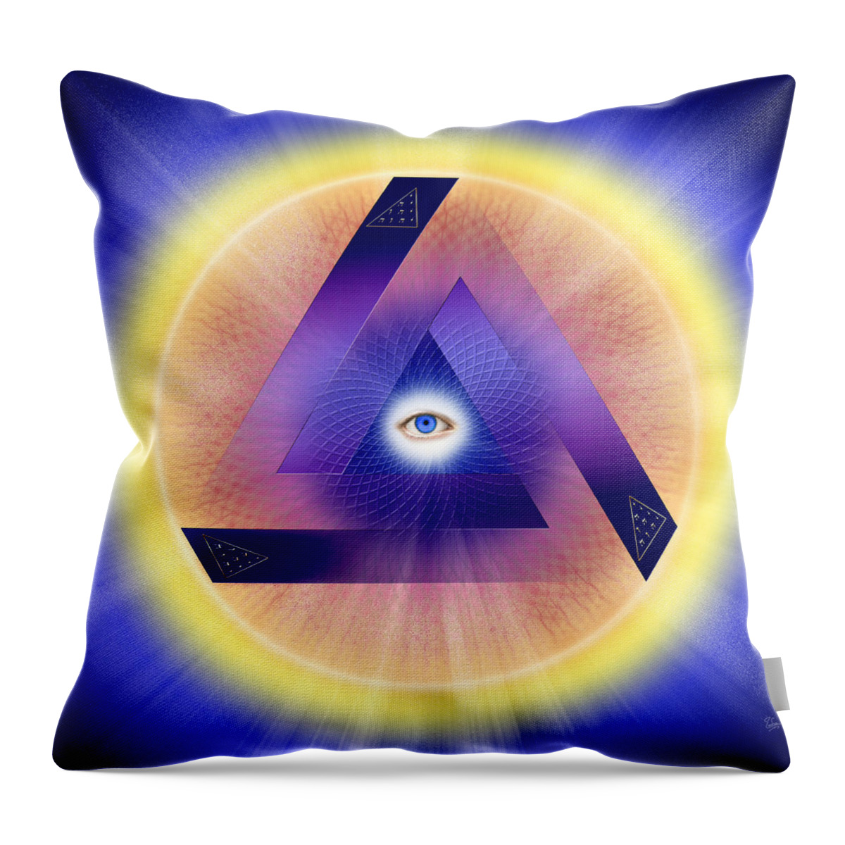 Endre Throw Pillow featuring the photograph Sacred Geometry 414 by Endre Balogh