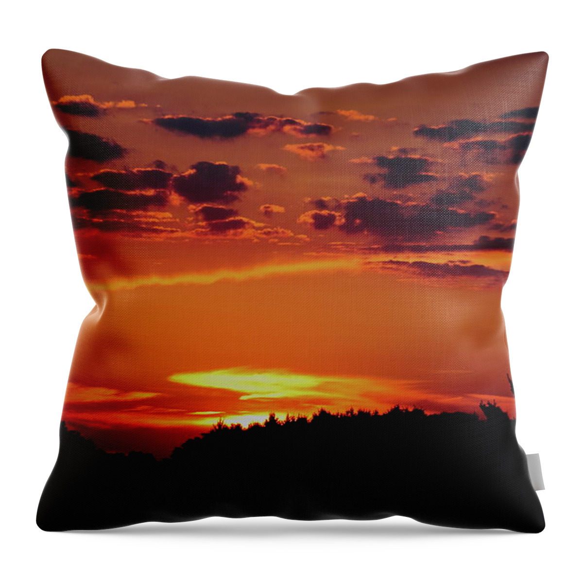 Sunset Throw Pillow featuring the photograph Sadie's Sunset by Bruce Patrick Smith
