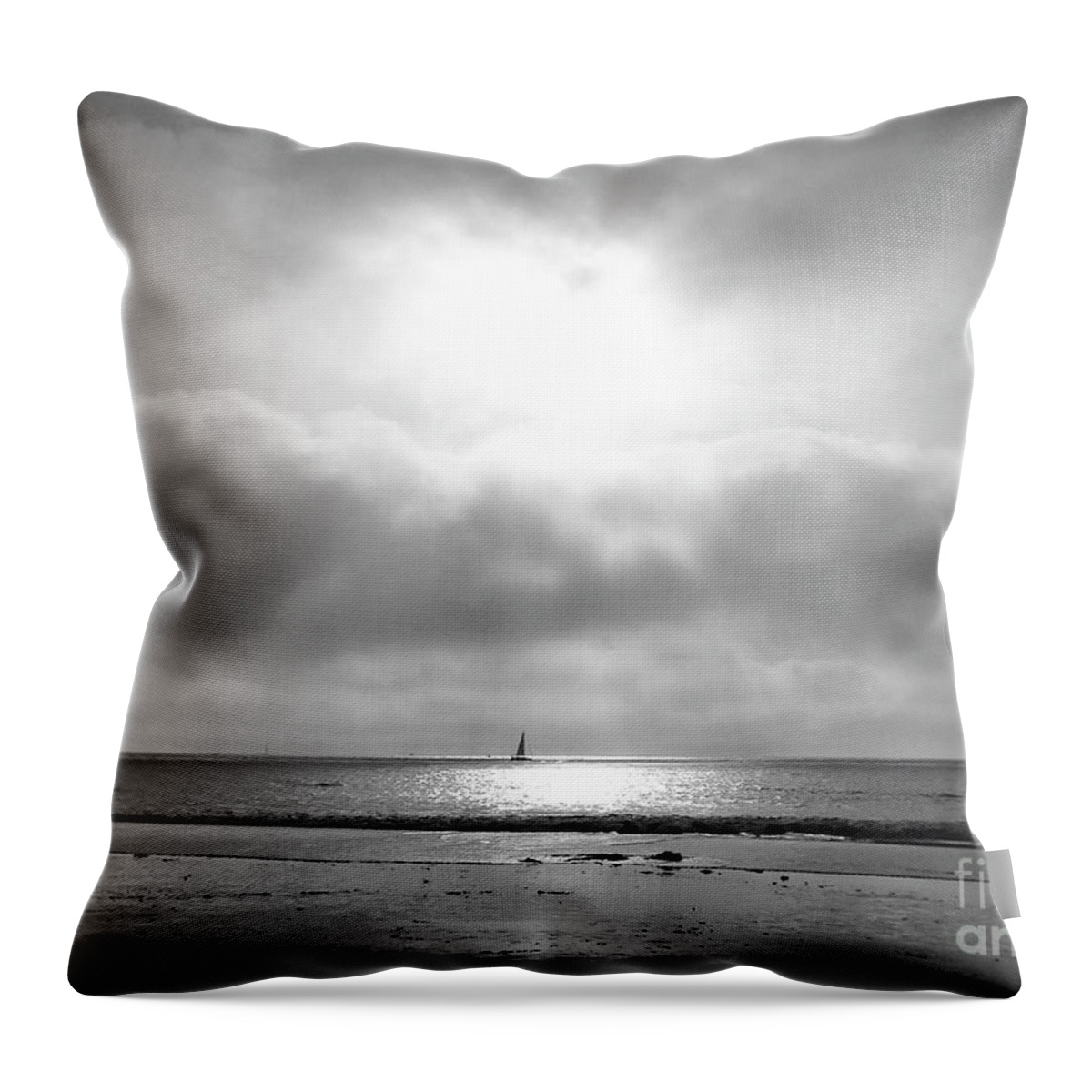 Ocean Throw Pillow featuring the photograph Sail Away by Suzette Kallen