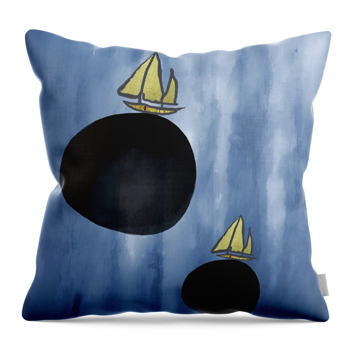 Sailing Your Dreams Throw Pillow featuring the painting Sailing Your Dreams by Kandy Hurley