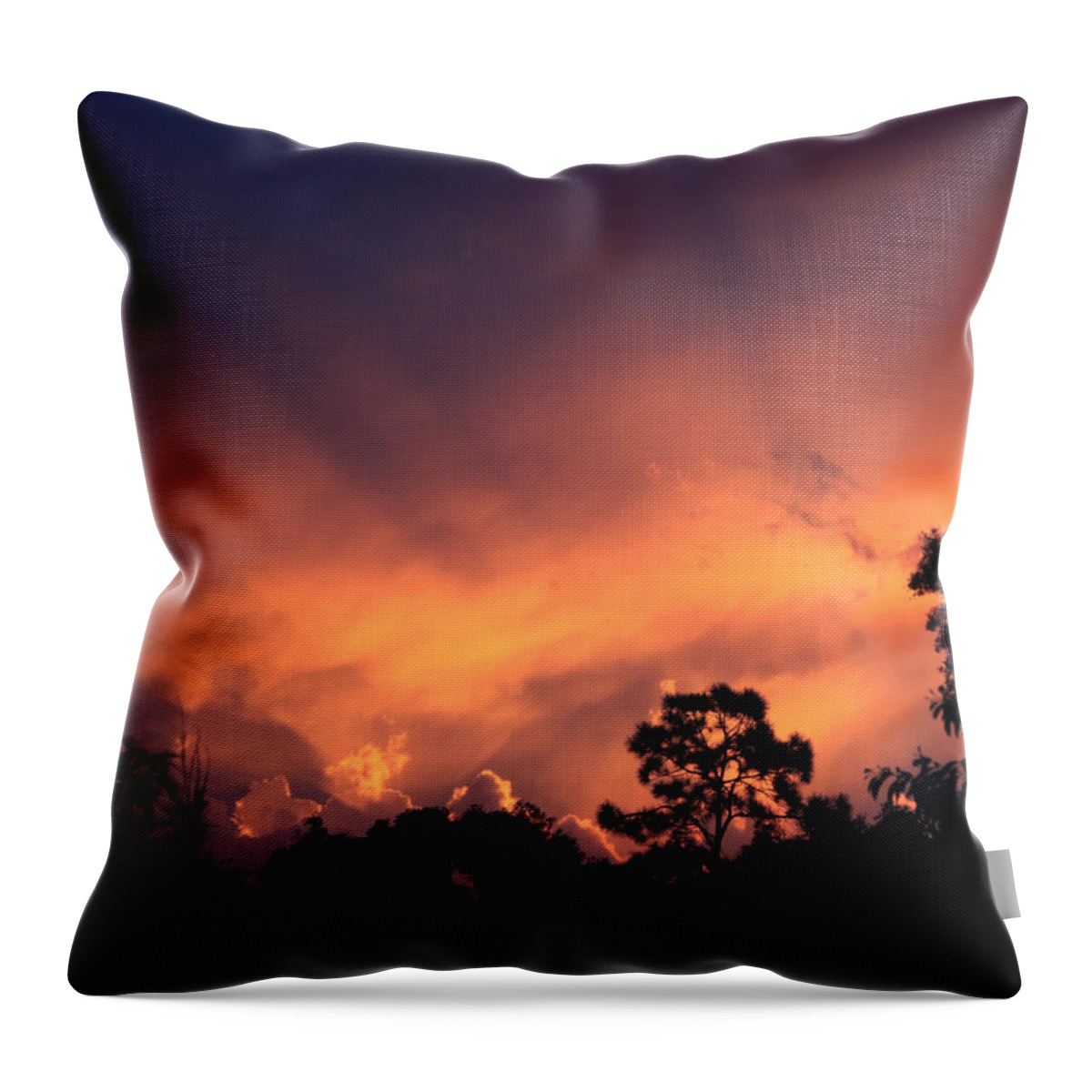 Red Sky Throw Pillow featuring the photograph Sailor Take Warning by Joseph G Holland