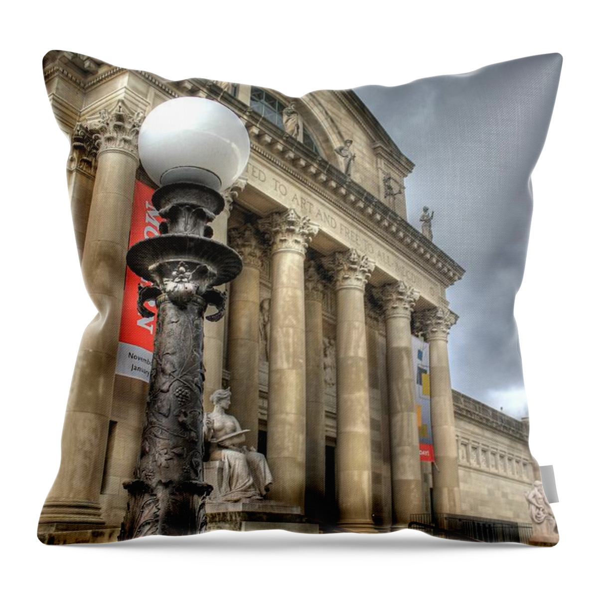 St. Louis Throw Pillow featuring the photograph Saint Louis Art Museum SLAM Missouri by Jane Linders