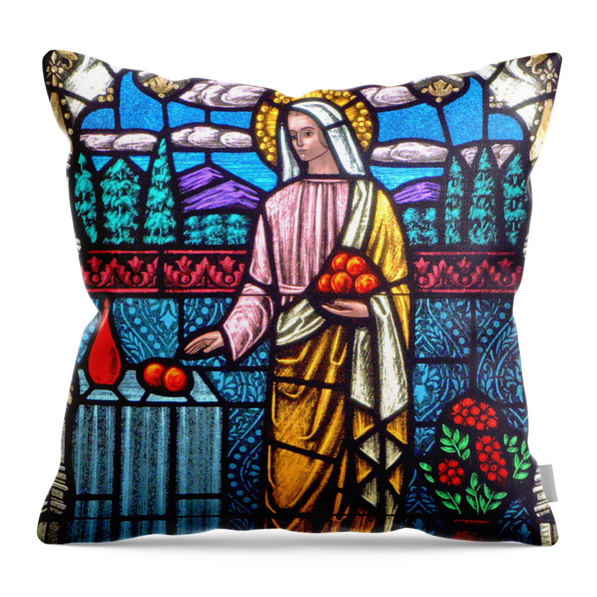 Saint Martha Throw Pillow featuring the photograph Saint Martha by Munir Alawi