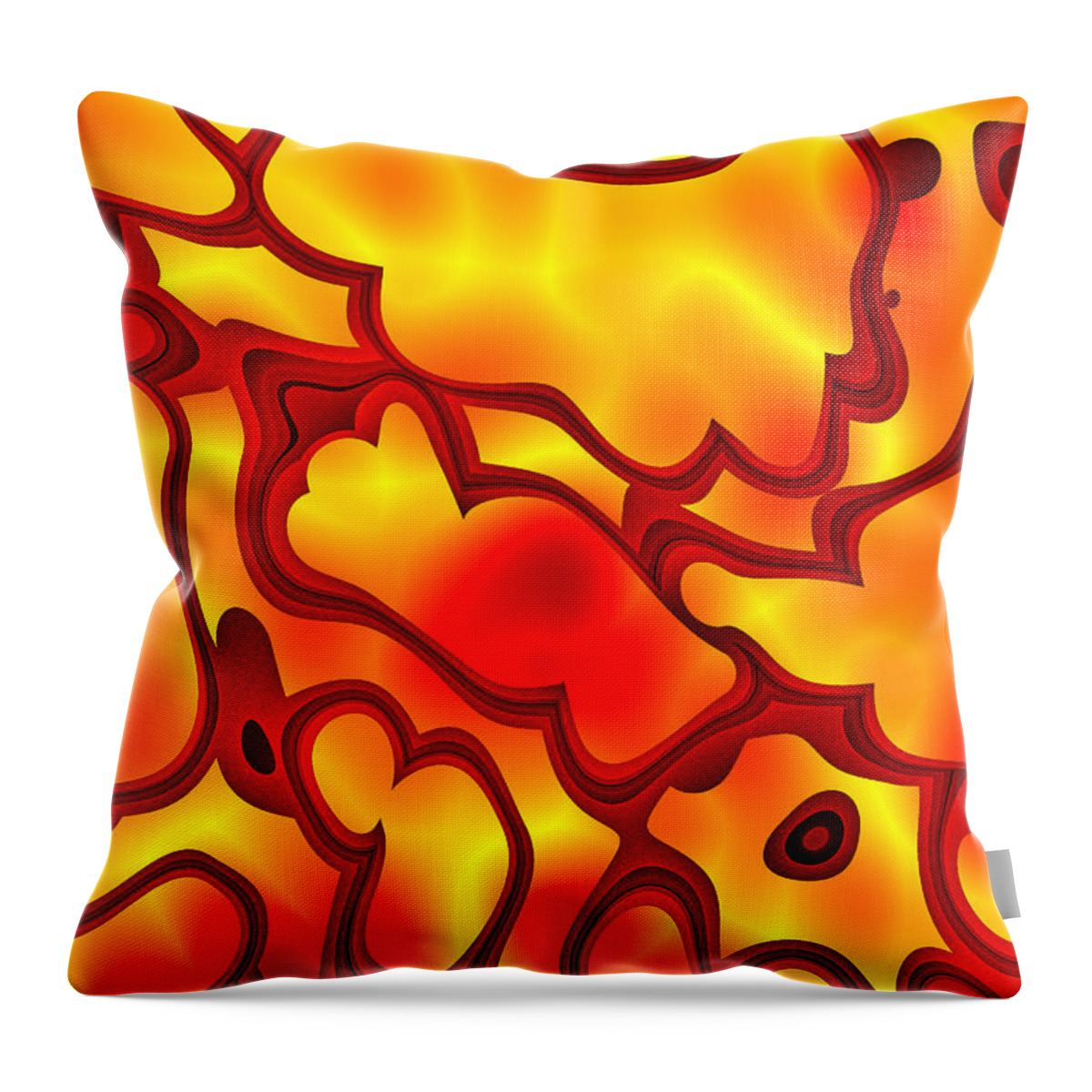 Art Throw Pillow featuring the digital art Salpornis by Jeff Iverson