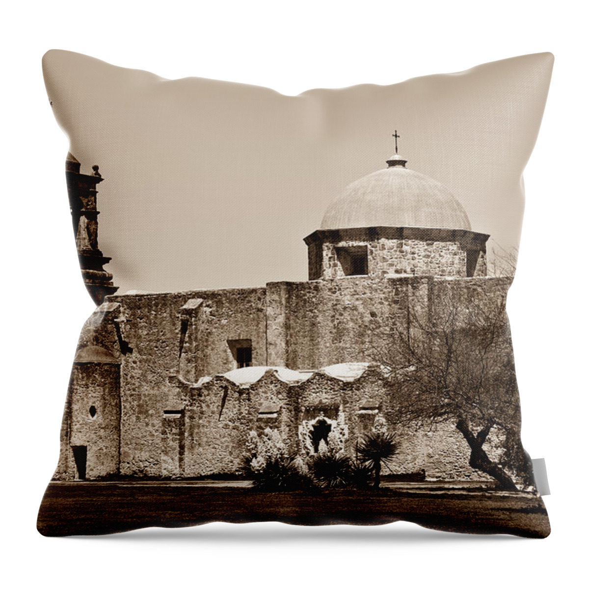 San Antonio Throw Pillow featuring the photograph San Antonio by Sebastian Musial