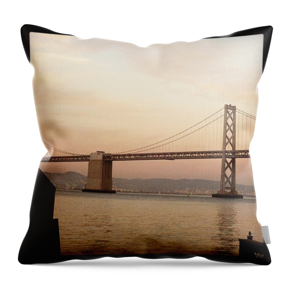 Golden Gate Bridge Throw Pillow featuring the photograph Golden Gate by Laurie White