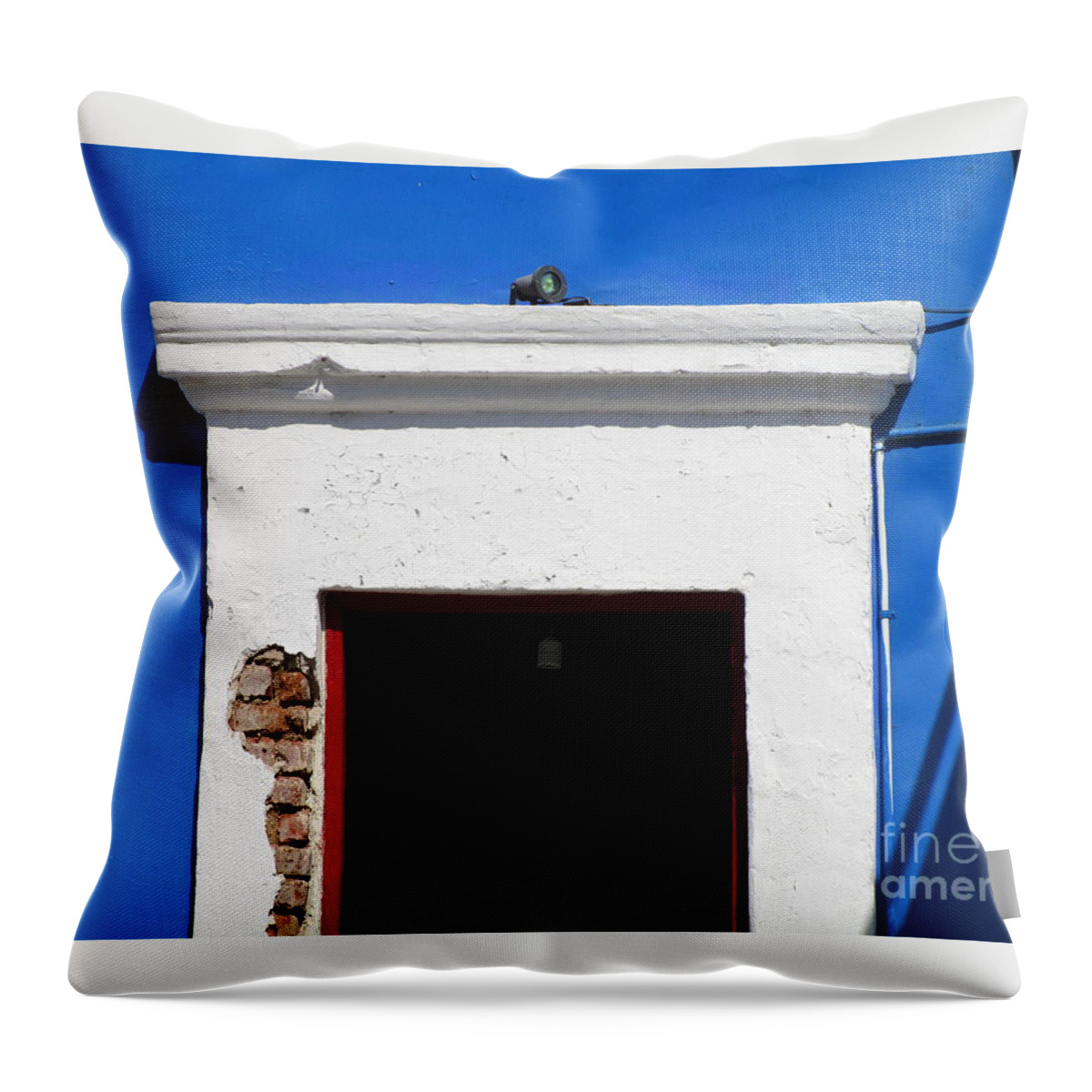 San Jose Del Cabo Throw Pillow featuring the photograph San Jose Del Cabo Door 5 by Randall Weidner