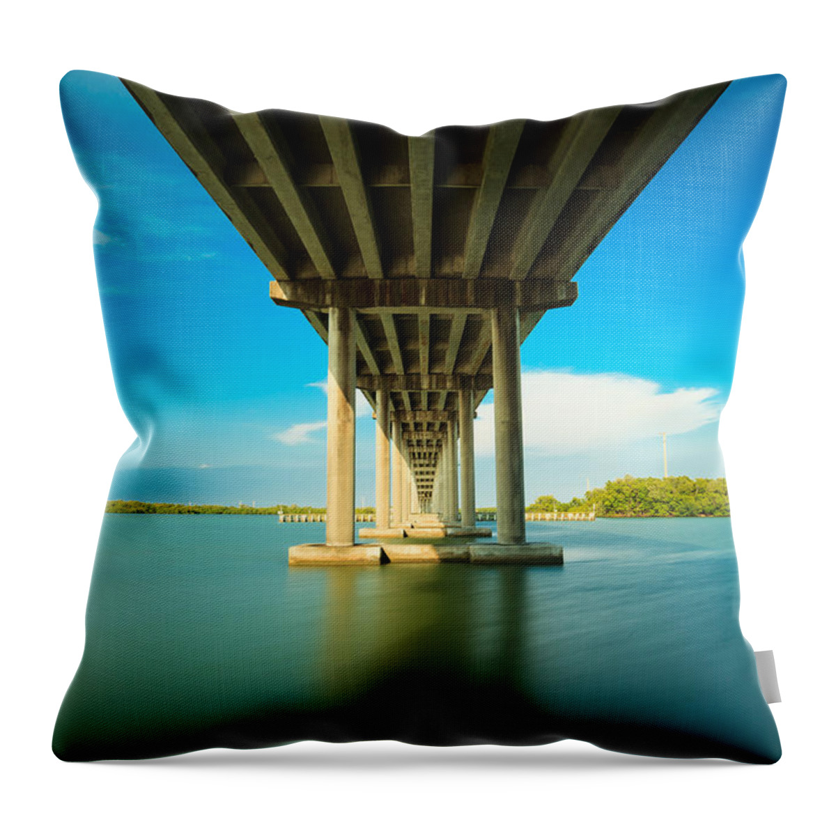 Everglades Throw Pillow featuring the photograph San Marco Bridge by Raul Rodriguez