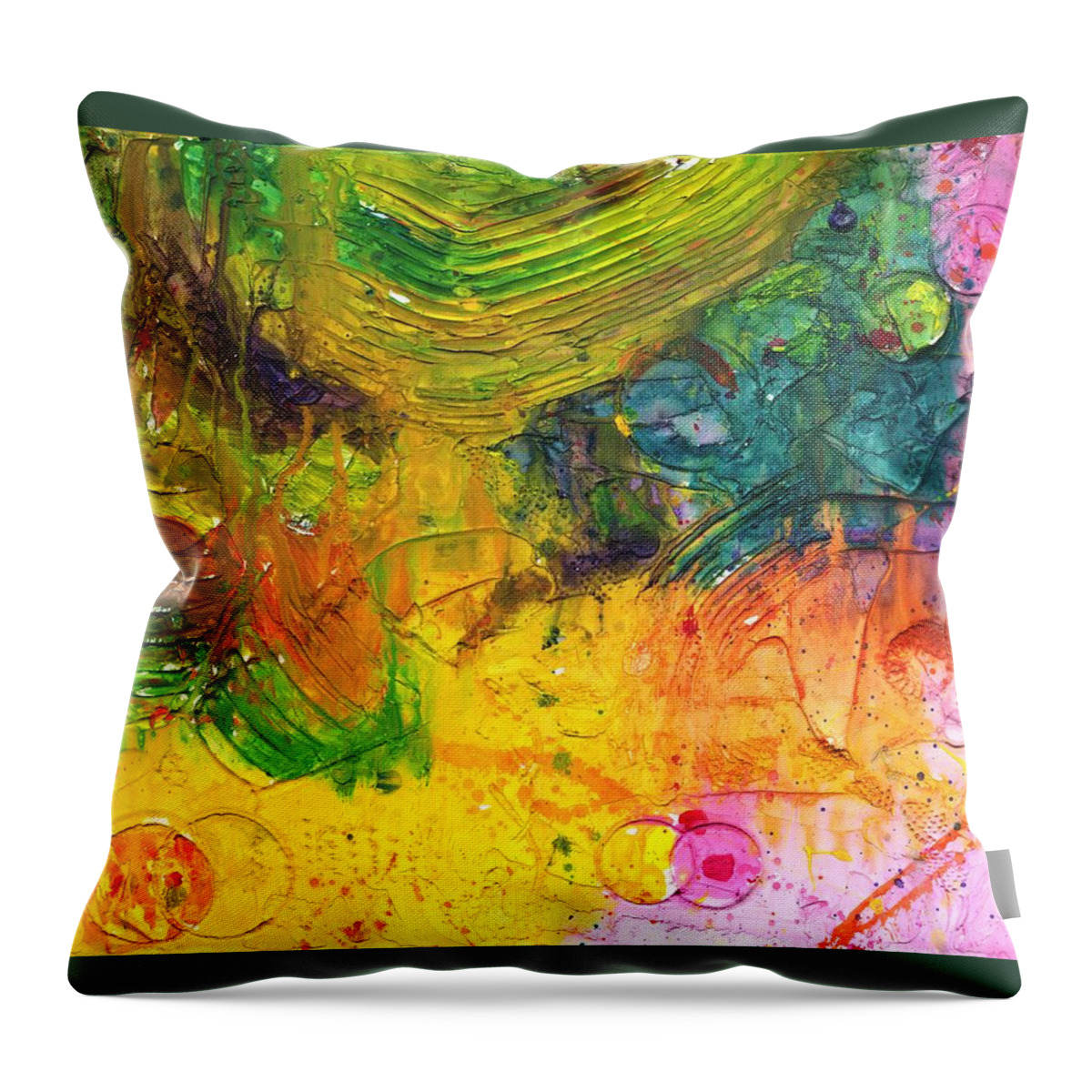 Sanctuary Throw Pillow featuring the painting Sanctuary by Phil Strang