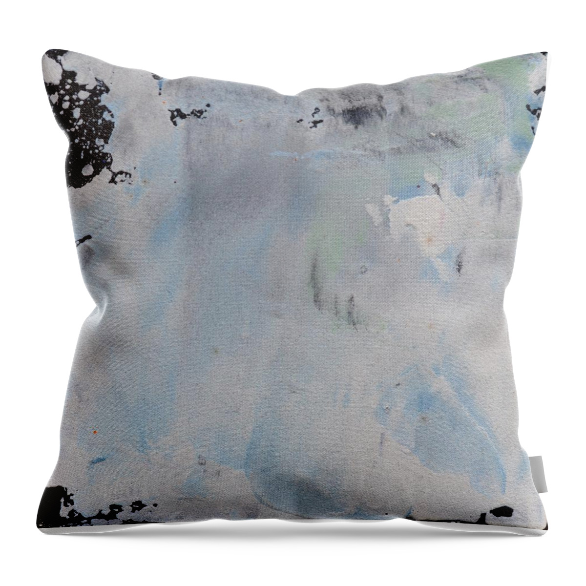 Abstract Throw Pillow featuring the painting Sand Tile AM214130 by Eduard Meinema