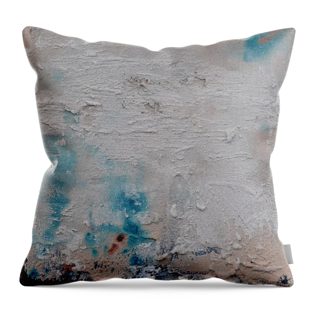 Abstract Throw Pillow featuring the painting Sand Tile AM214133 by Eduard Meinema
