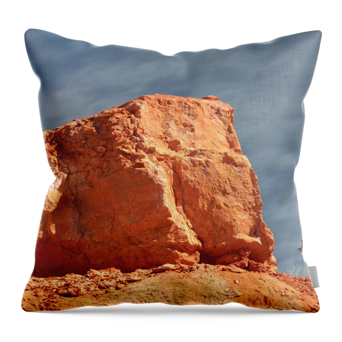 Zion National Park Throw Pillow featuring the photograph Sandy Rock in Morning Light by Paul Cannon