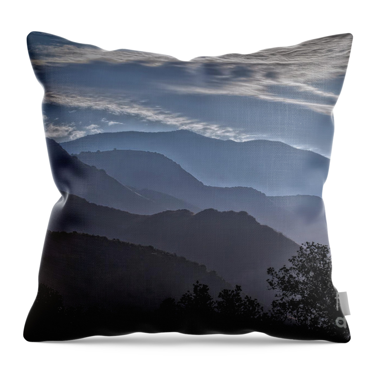 Santa Ynez Mountains Throw Pillow featuring the photograph Santa Ynez Mountains by Mitch Shindelbower