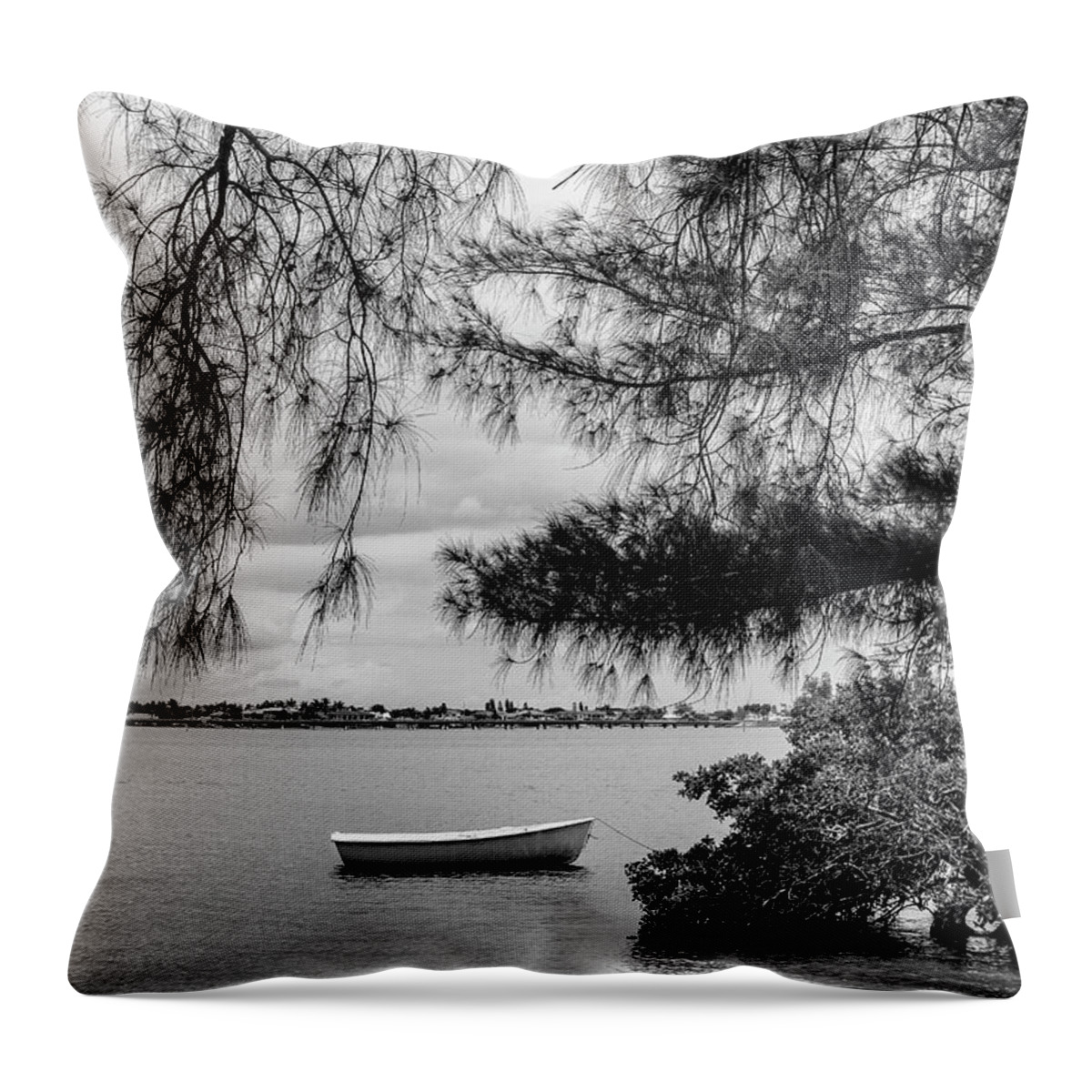 Photo For Sale Throw Pillow featuring the photograph Sarasota Bay View by Robert Wilder Jr