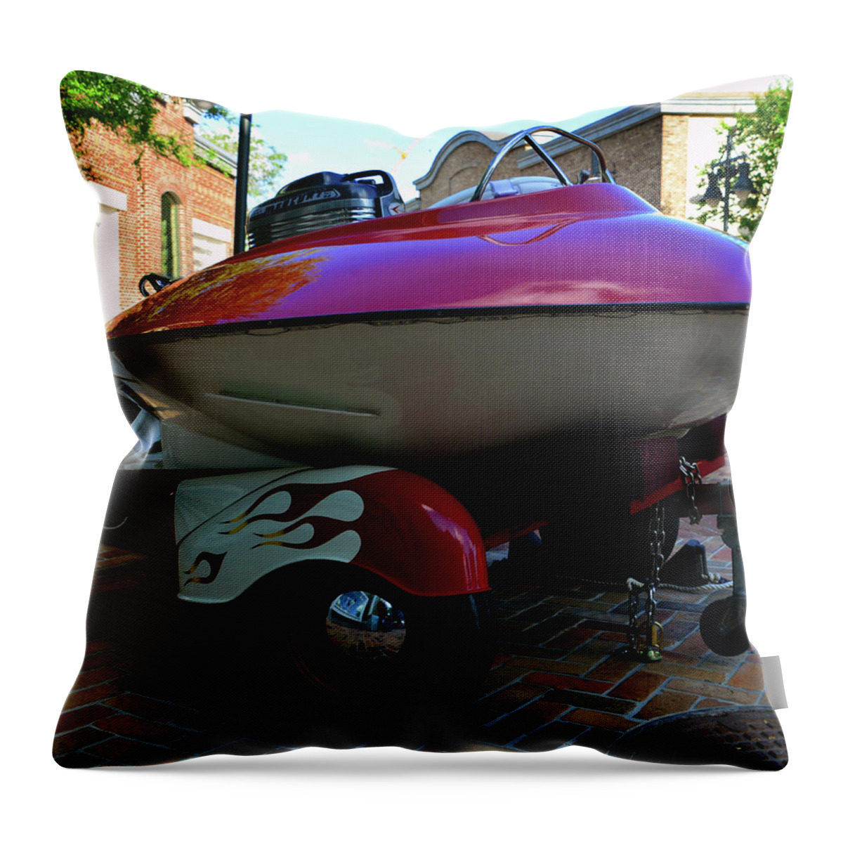 Saucer Boat Throw Pillow featuring the photograph Saucer boat by David Lee Thompson