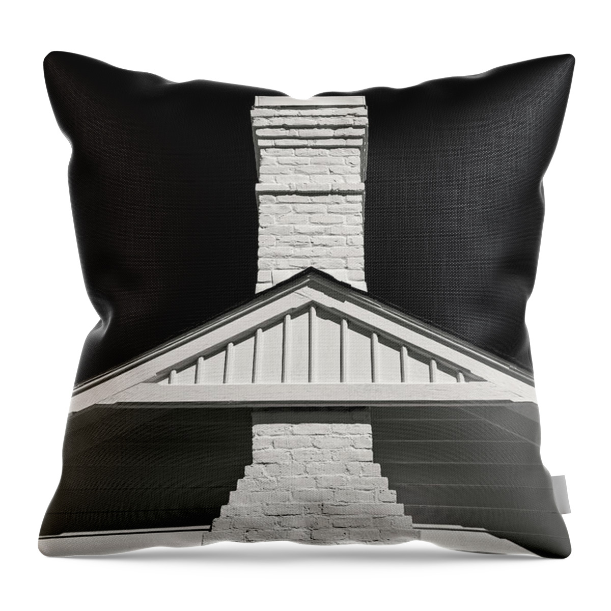 Chimney Throw Pillow featuring the photograph Savannah Chimney by Don Johnson