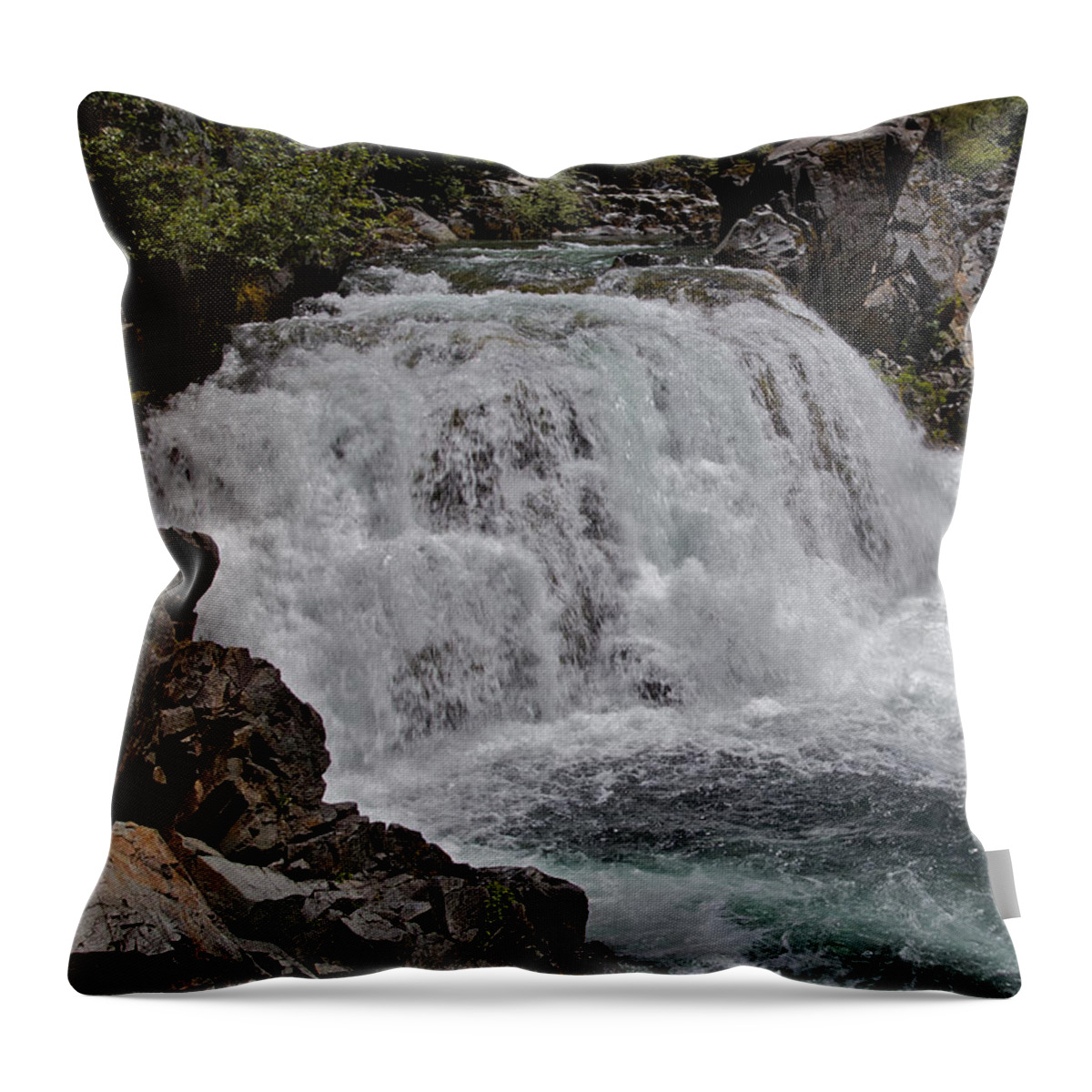 Sawmill Falls Throw Pillow featuring the photograph Sawmill Falls by Todd Kreuter