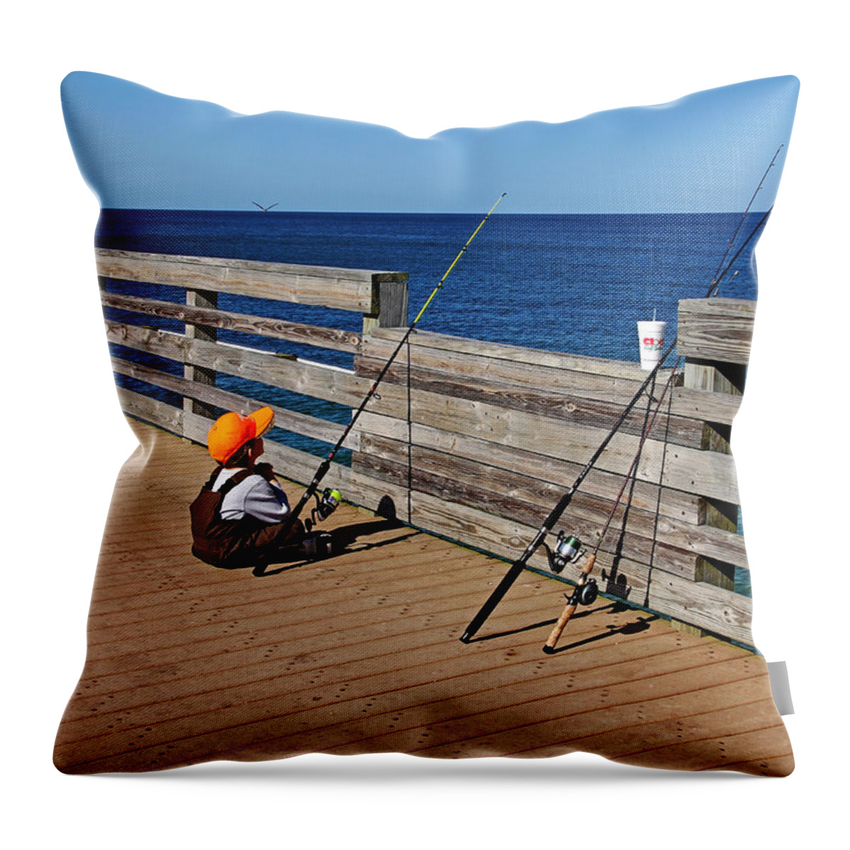 Florida Throw Pillow featuring the photograph Say A Little Prayer by Debbie Oppermann