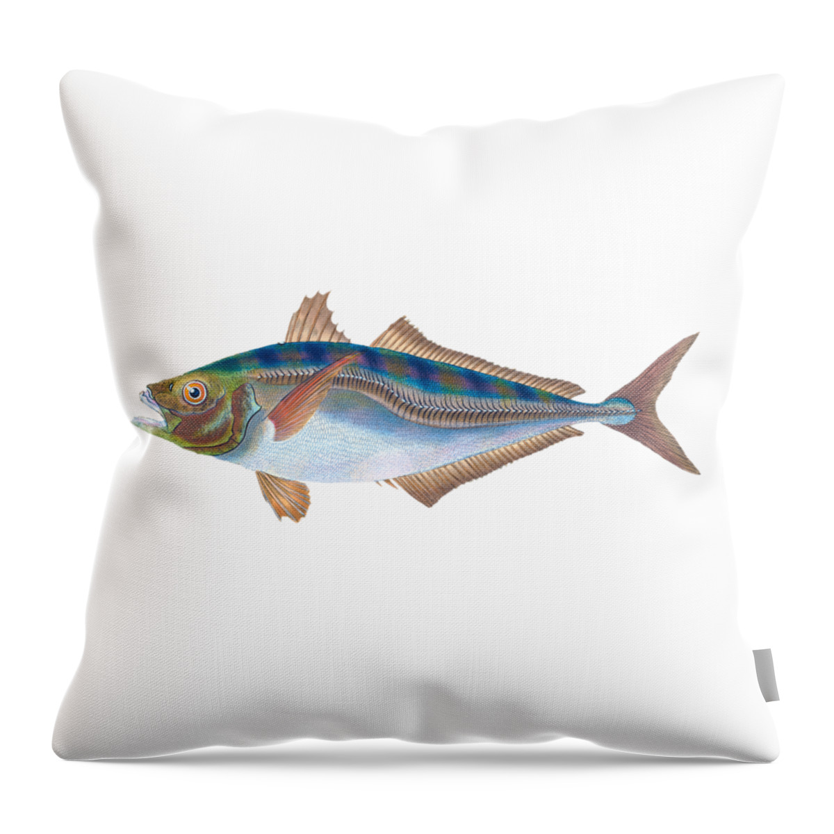 Animal Throw Pillow featuring the digital art Scad Fish by Roy Pedersen