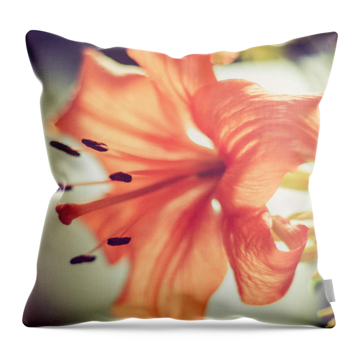 Orange Throw Pillow featuring the photograph Scent of Spring by Viviana Nadowski