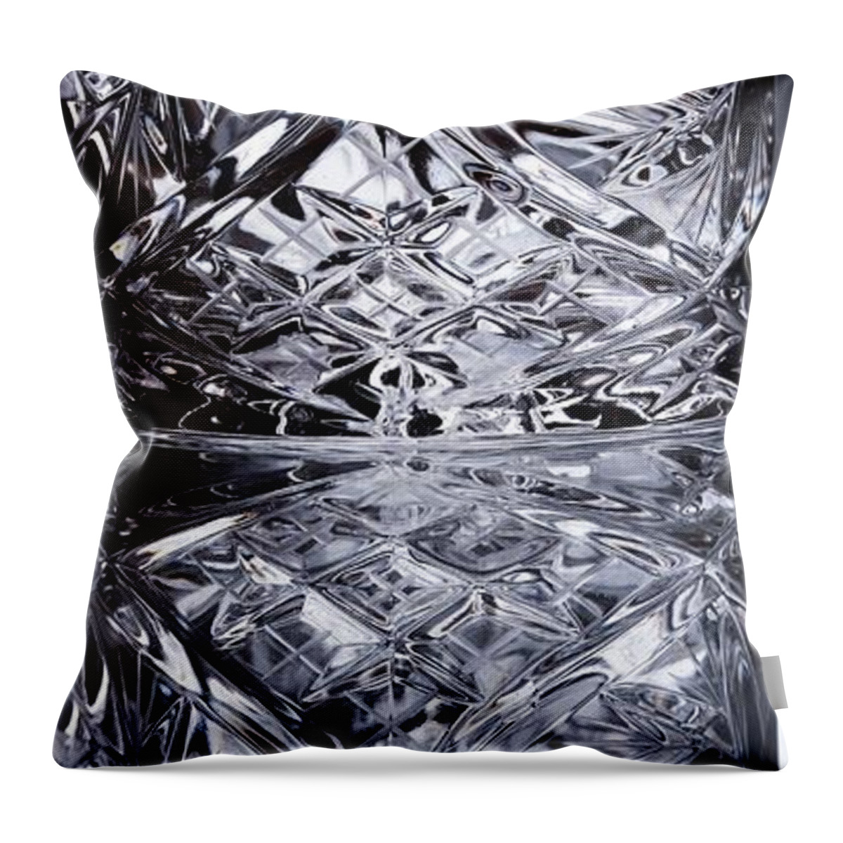 Crystal Glass Throw Pillow featuring the photograph Scotch Crystal Glass by Cristina Stefan