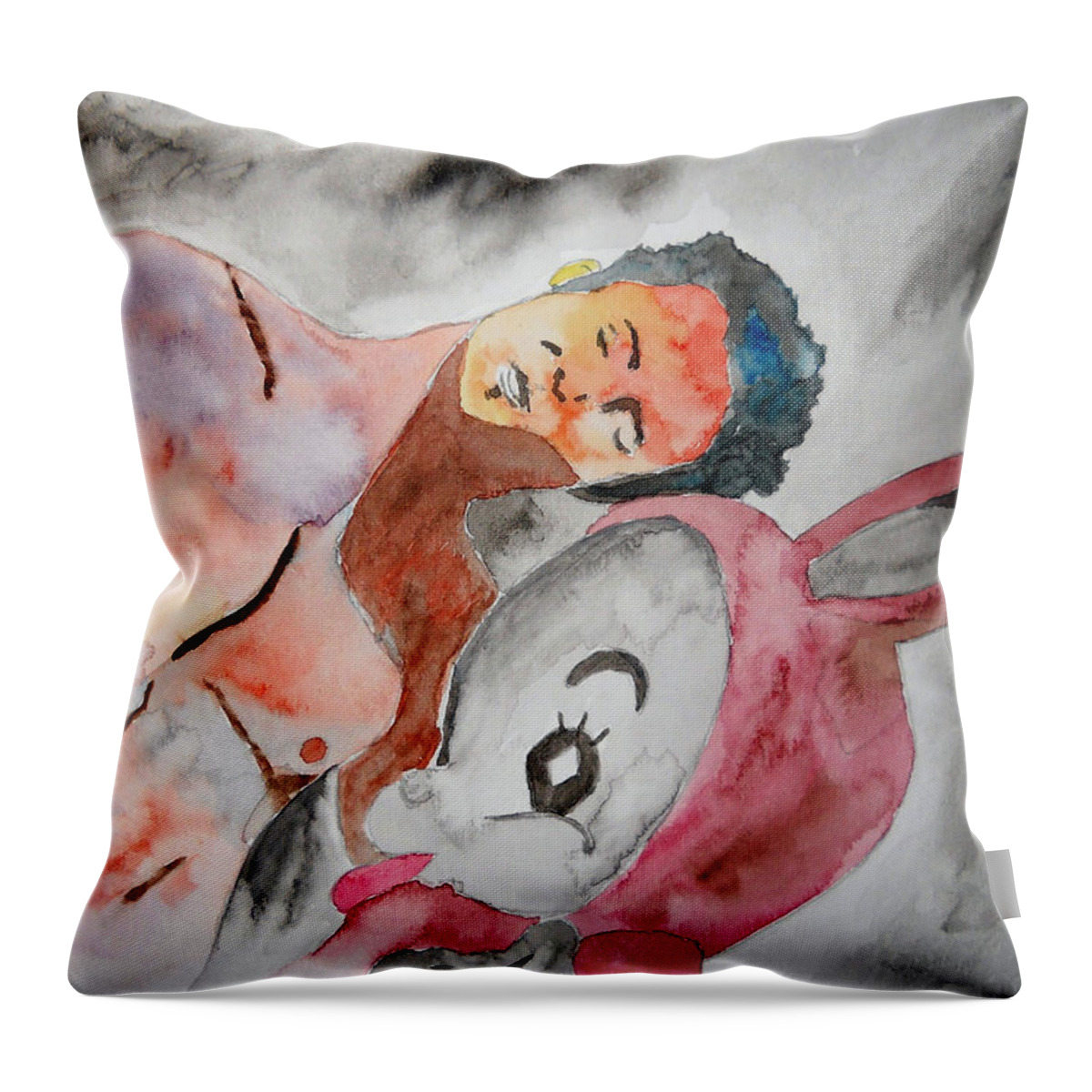 Scott Weiland Throw Pillow featuring the painting Scott Weiland - Stone Temple Pilots - Music Inspiration Series by Carol Crisafi