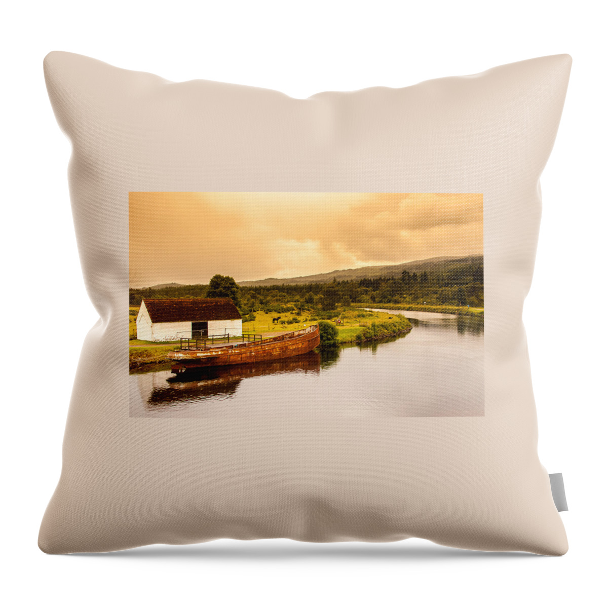 Lake Throw Pillow featuring the photograph Scottish Loch 2 by Kathleen McGinley