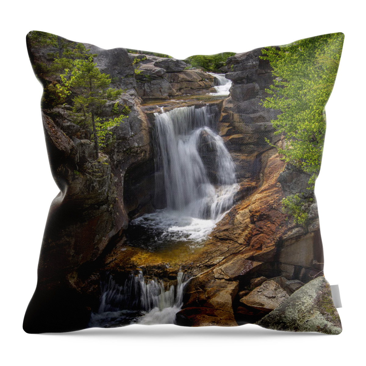 Screw Auger Falls Throw Pillow featuring the photograph Screw Auger Falls by Alana Ranney