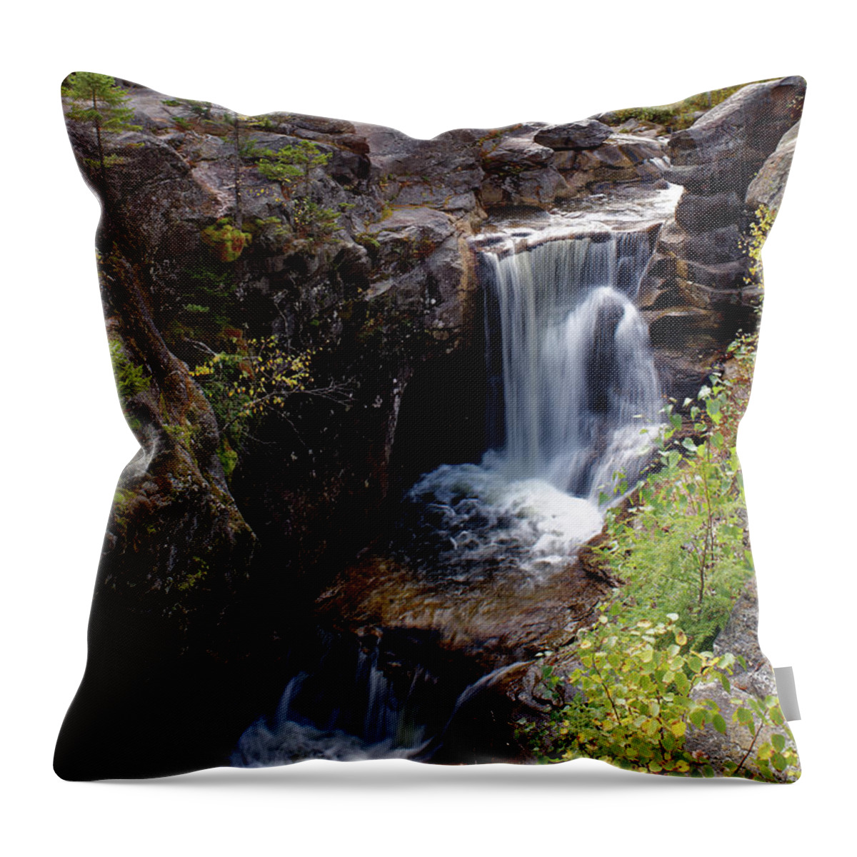 Waterfall Throw Pillow featuring the photograph Screw Auger Falls by Kevin Shields
