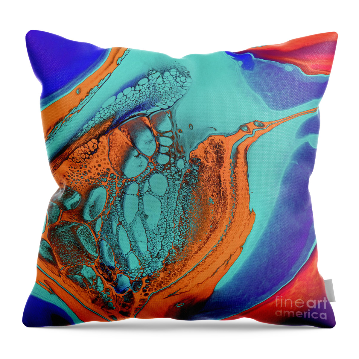 Abstract Throw Pillow featuring the photograph Sea Horse by Patti Schulze