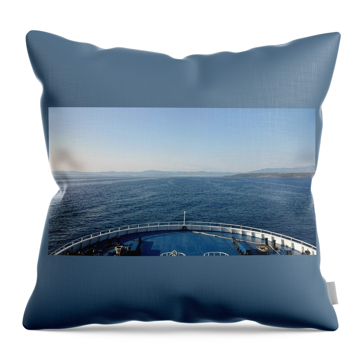 Sea Throw Pillow featuring the photograph Sea by Kristian Dolo