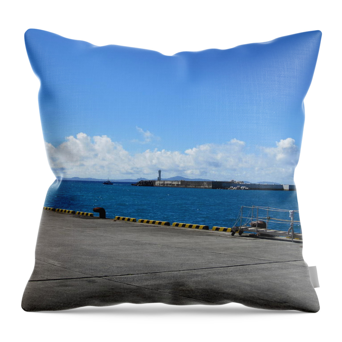  Throw Pillow featuring the photograph Sea Of Okinawa by Kenta Horikoshi