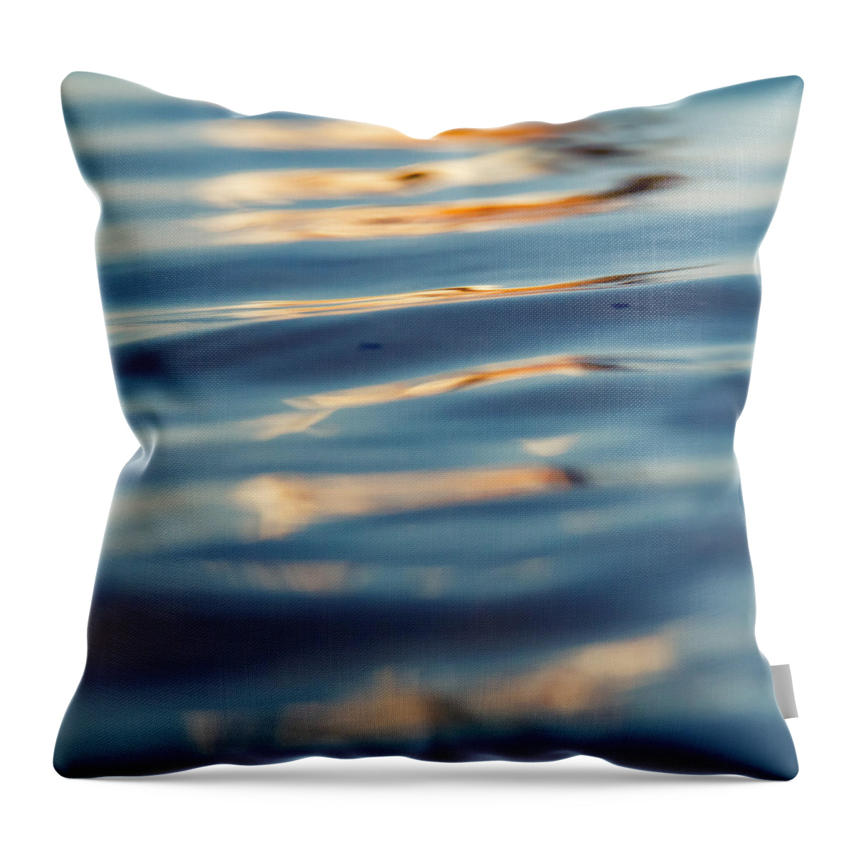 Ocean Throw Pillow featuring the photograph Sea Reflection 3 by Stelios Kleanthous