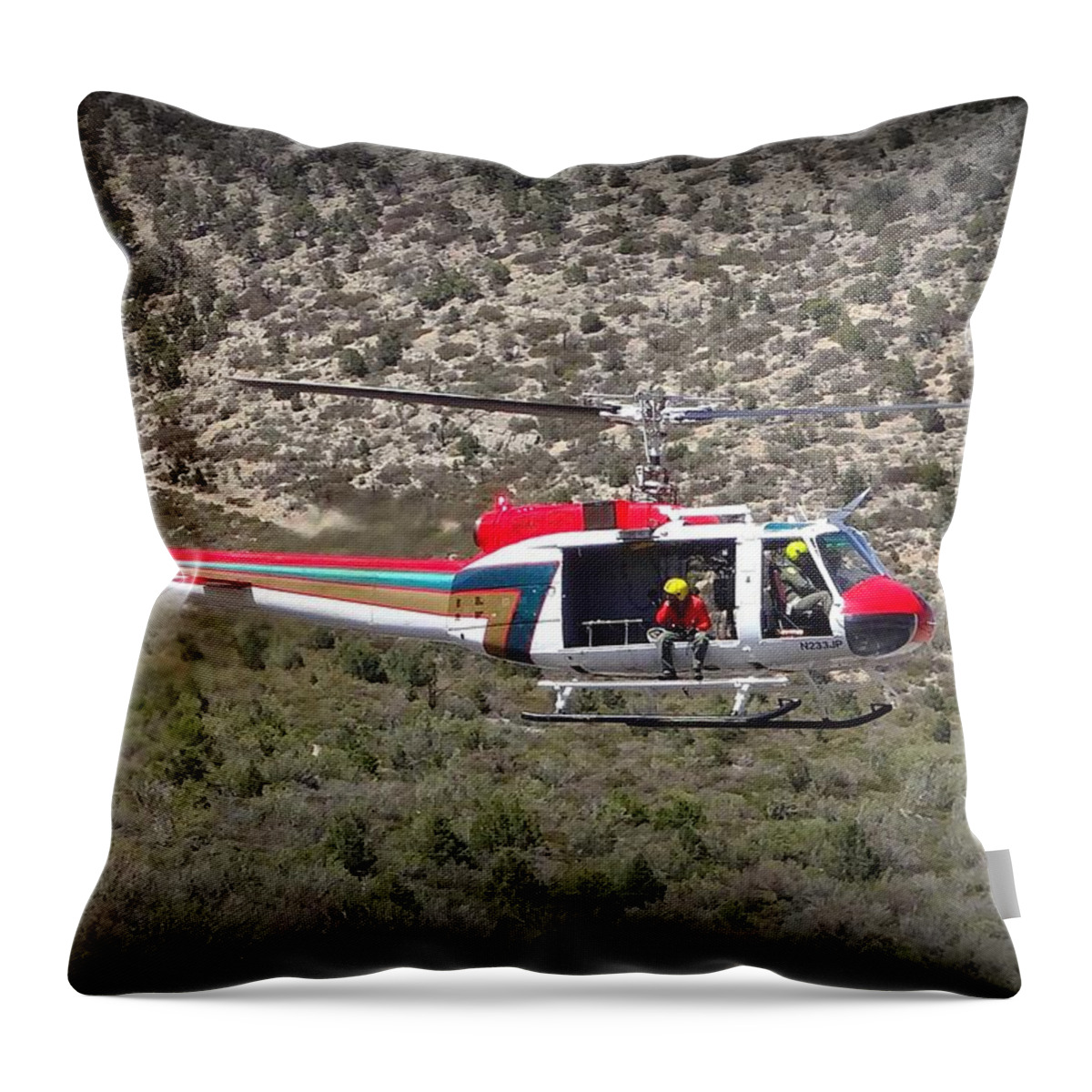 Search Throw Pillow featuring the photograph Search and Rescue by Donna Spadola