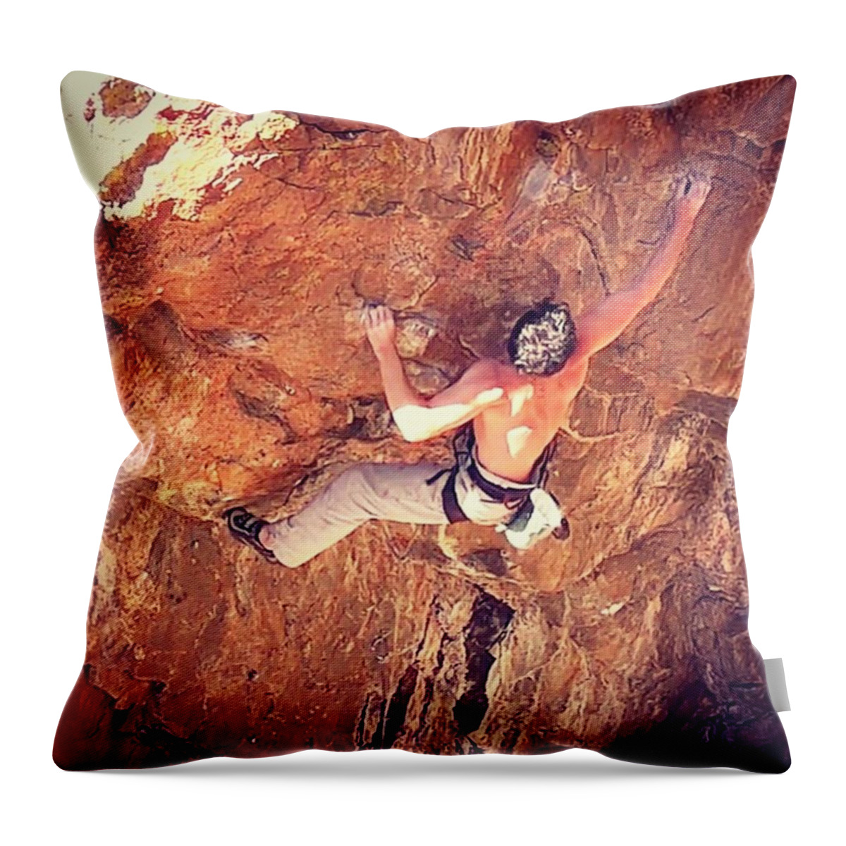 Flowstate Throw Pillow featuring the photograph Project by Noah Kaufman