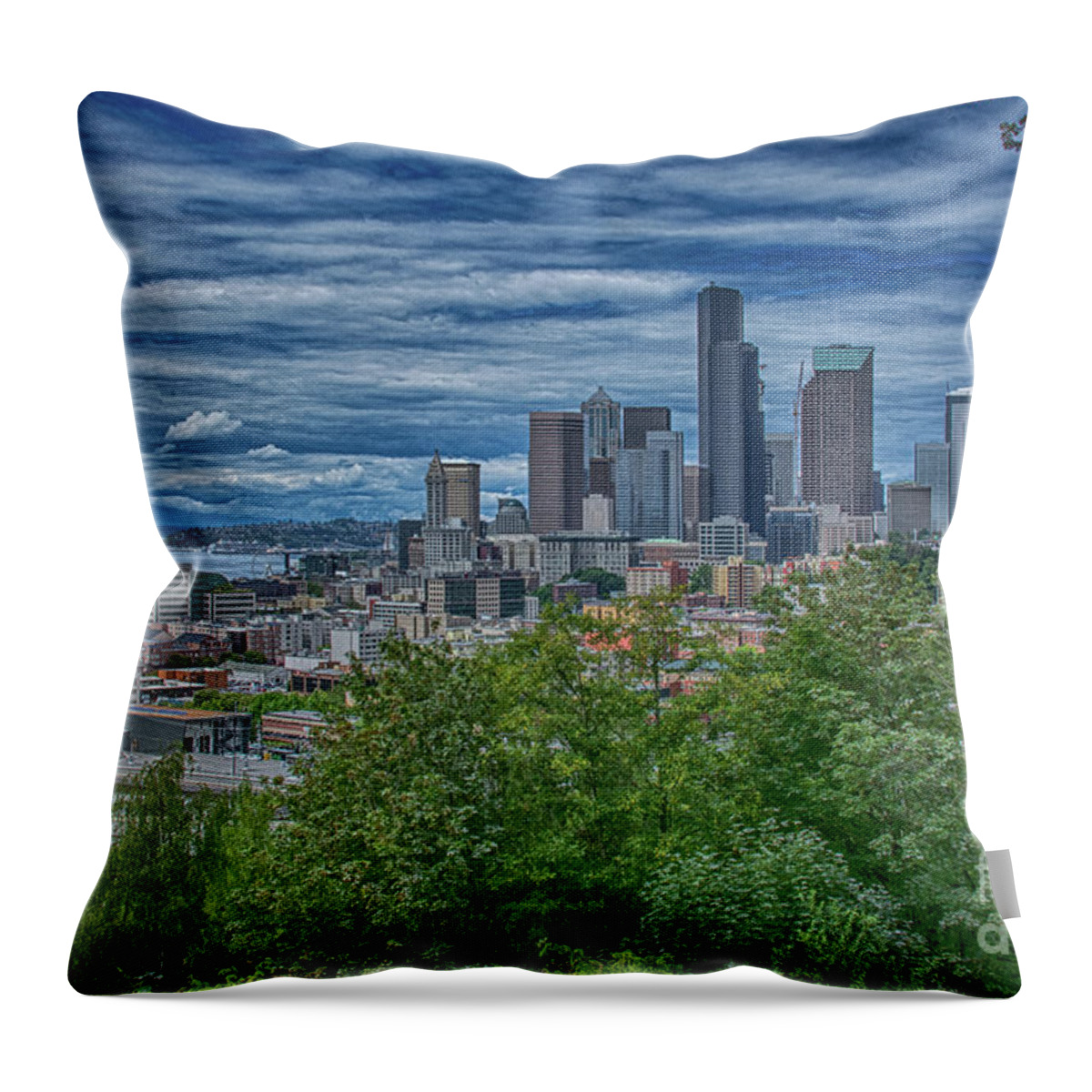 Seattle Throw Pillow featuring the photograph Seattle by John Greco