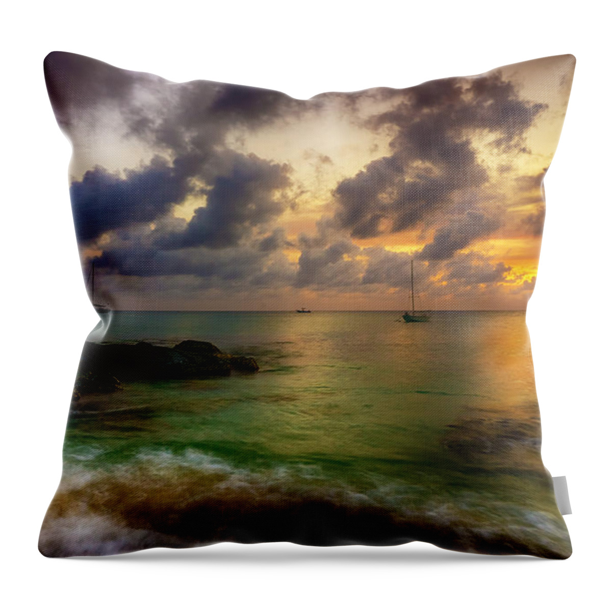 Pristine Throw Pillow featuring the photograph Secondary World of Color by Amanda Jones