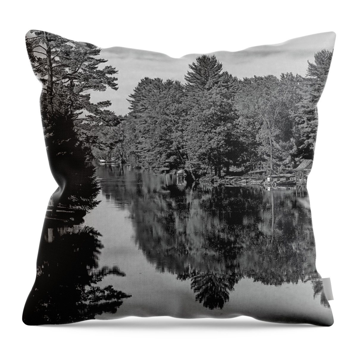 River Throw Pillow featuring the photograph Secret Hideaway by JGracey Stinson