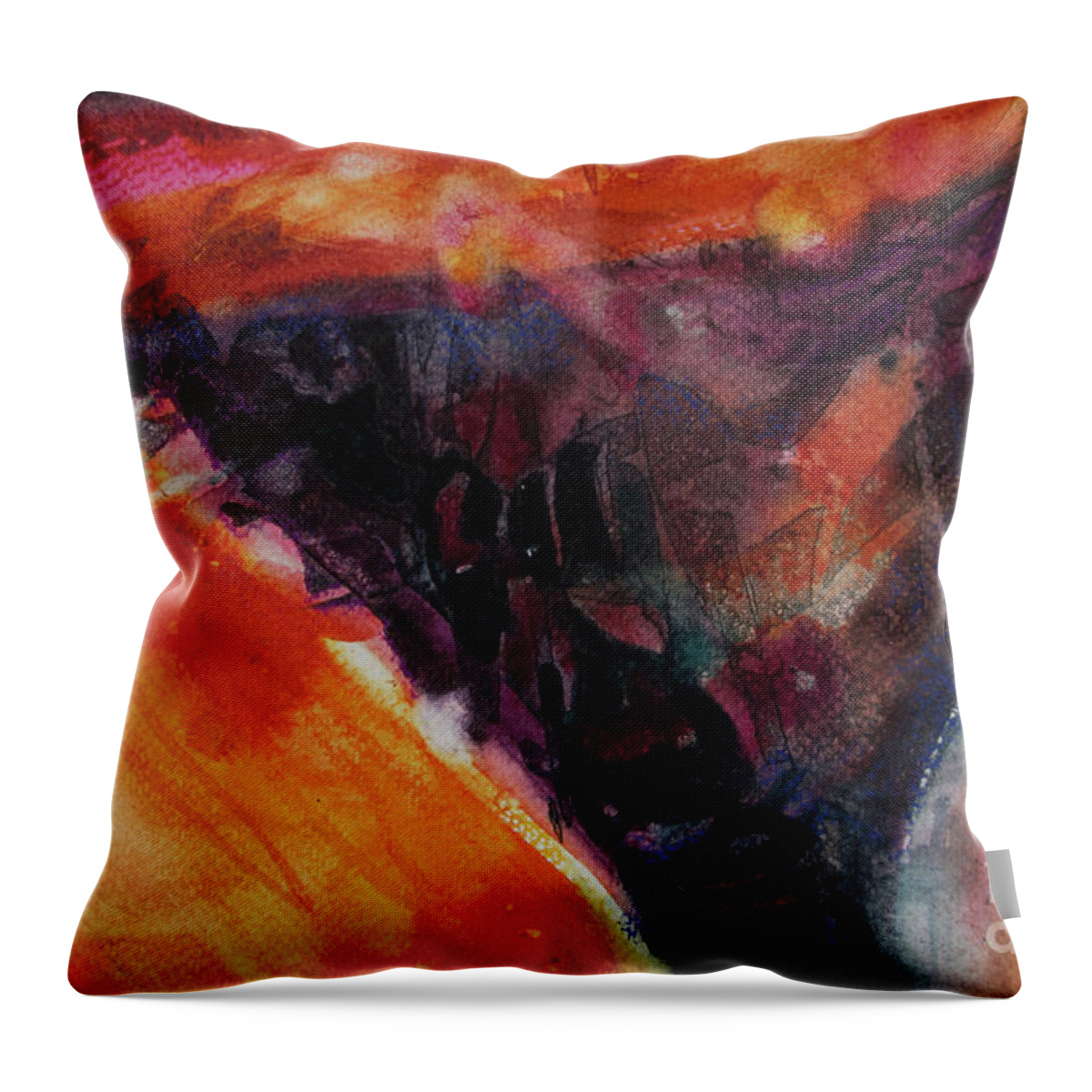 Painting Throw Pillow featuring the painting Secret Hideaway by Kathy Braud