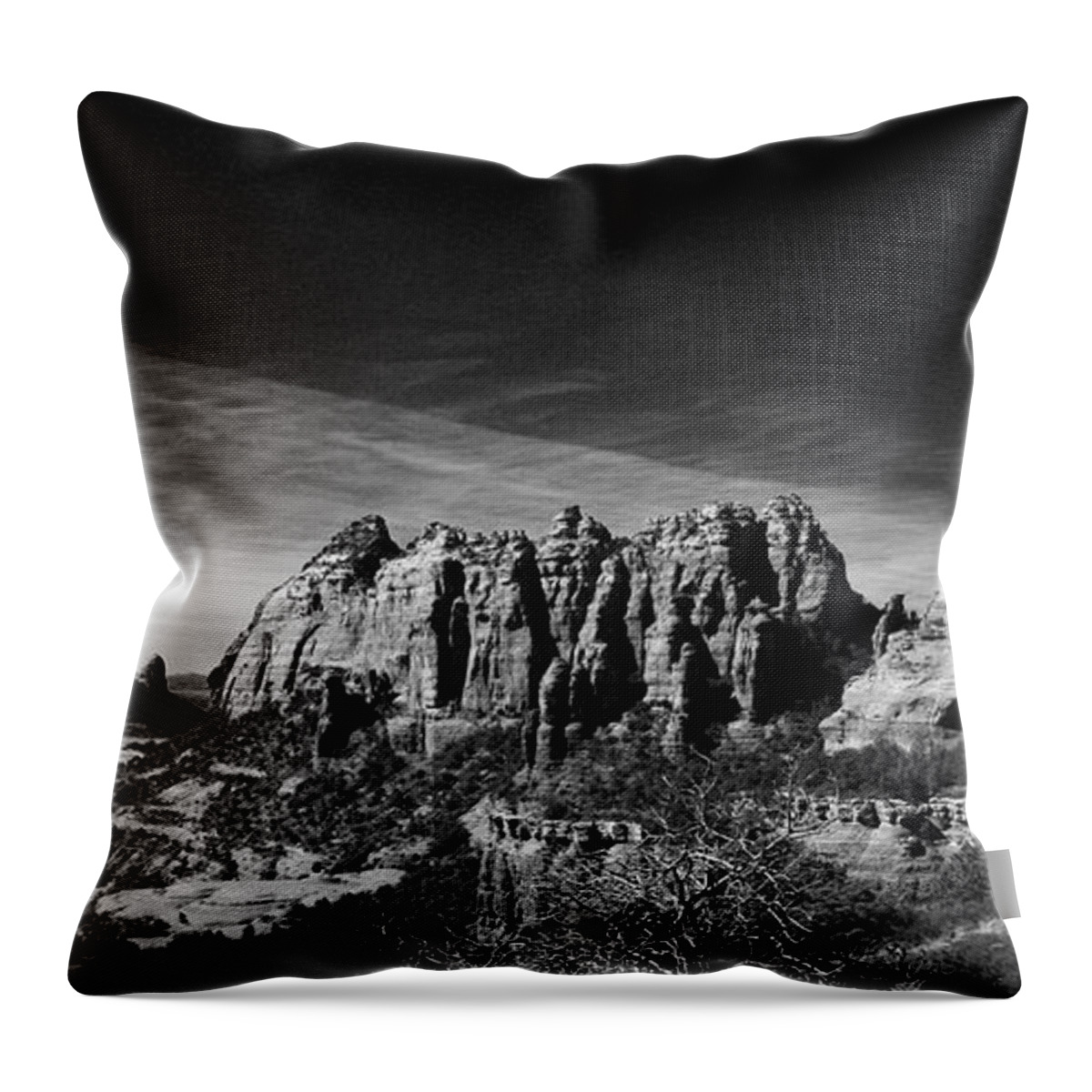 Sedona Throw Pillow featuring the photograph Sedona Reversed by Randy Oberg