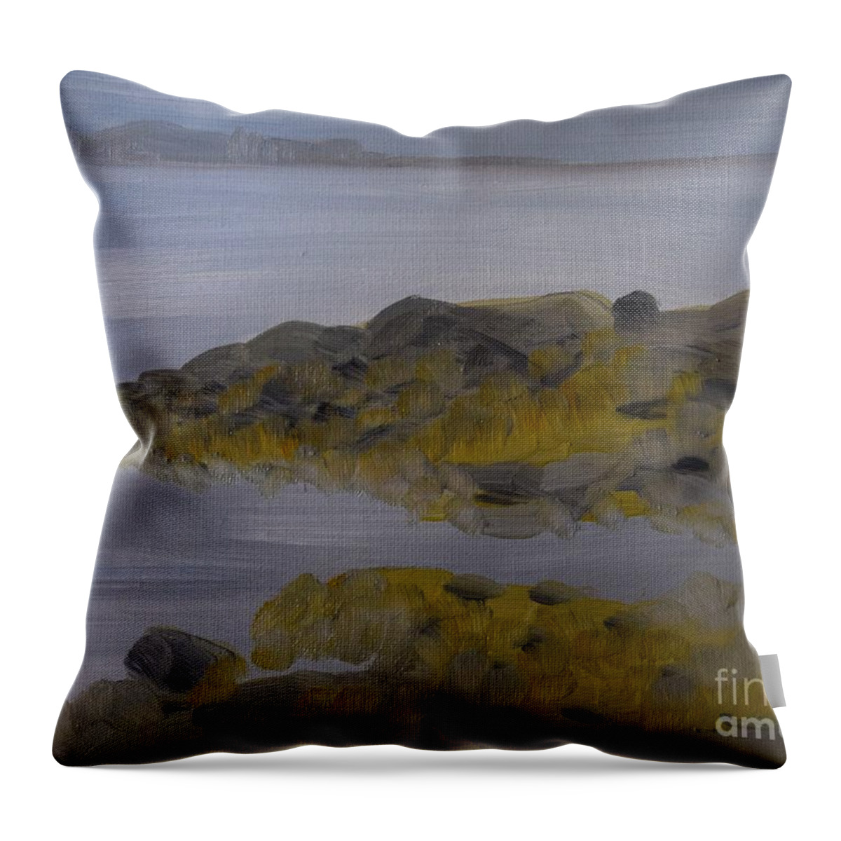  Throw Pillow featuring the painting Seeing by Barrie Stark