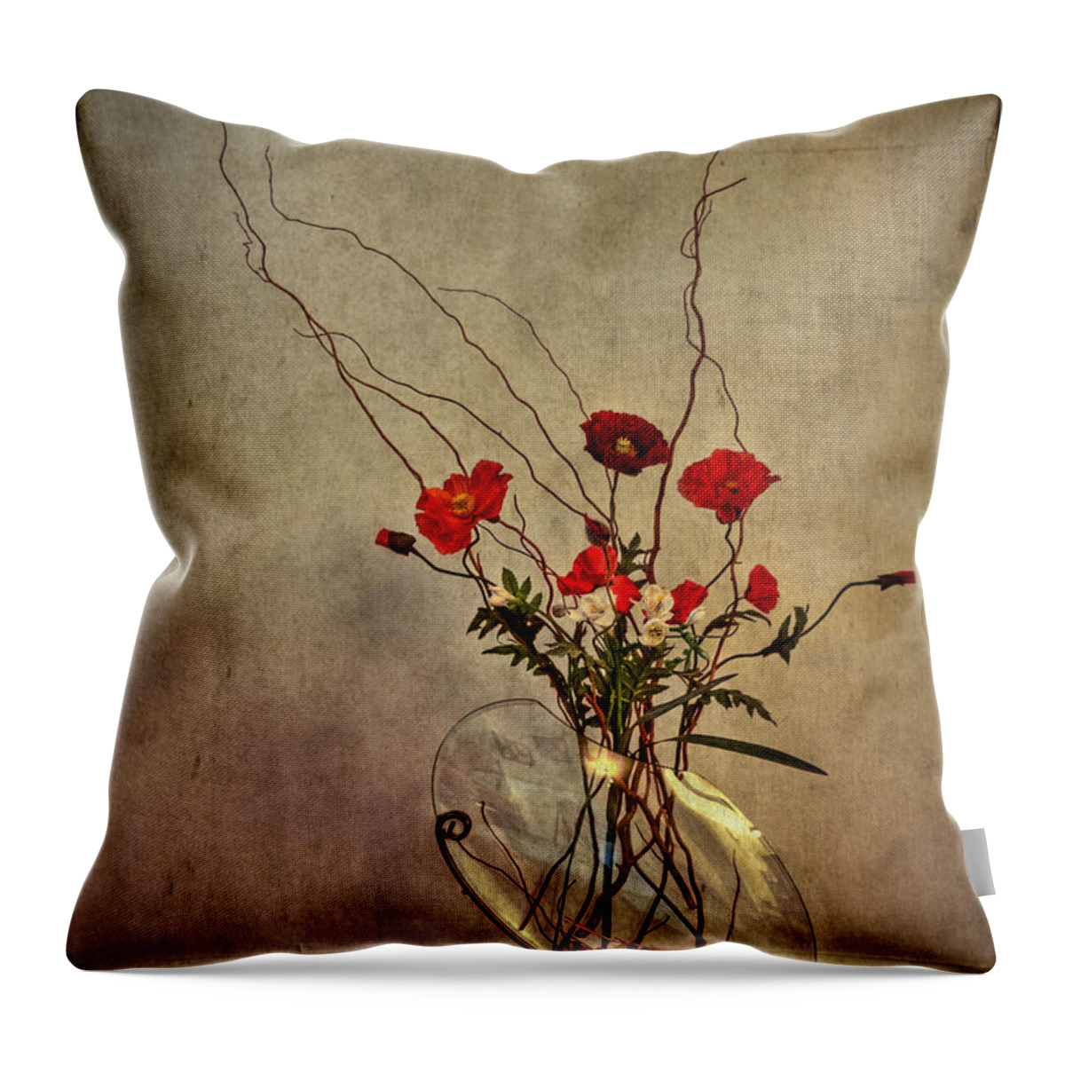 Flower Throw Pillow featuring the photograph Seeking Harmony by Evelina Kremsdorf