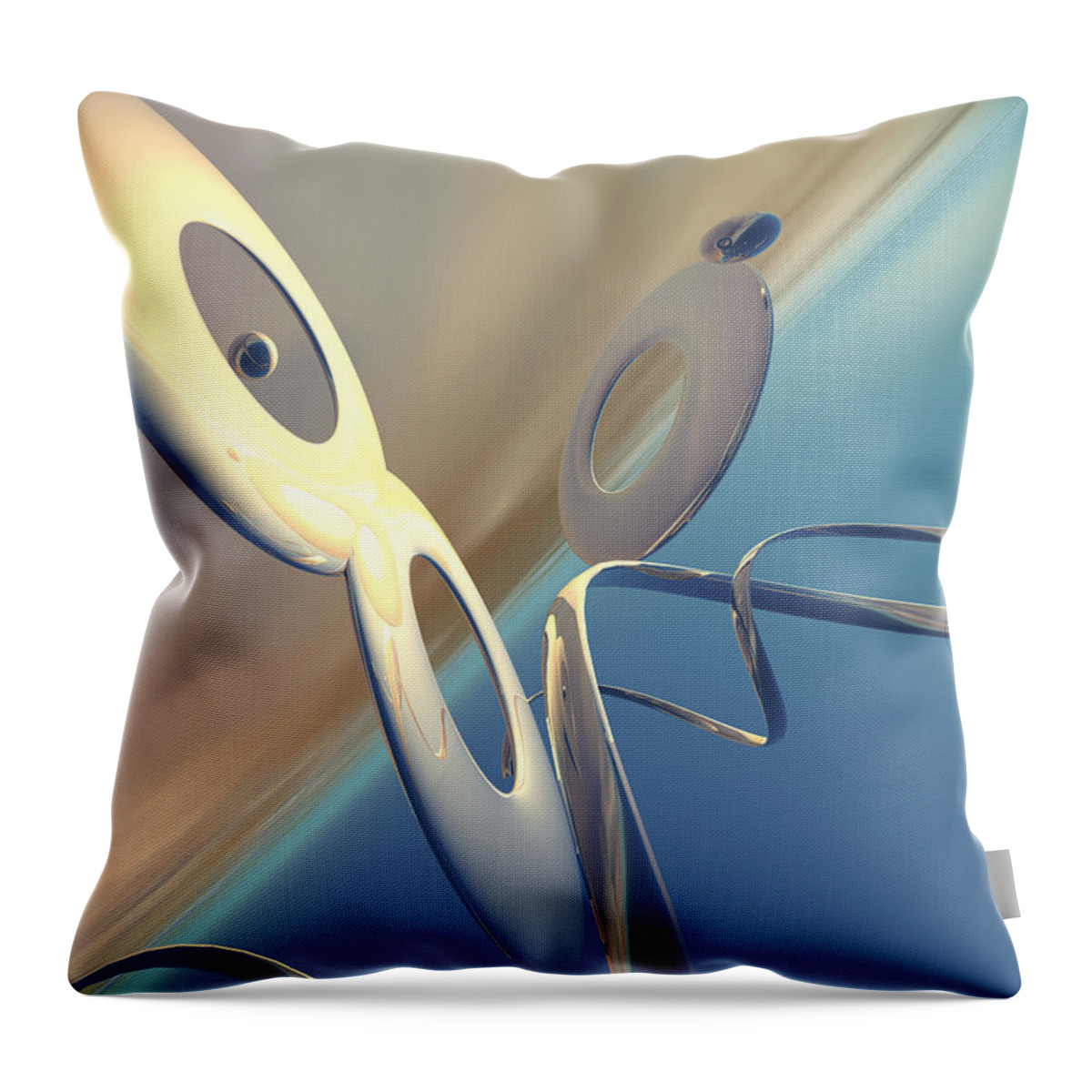 Scott Piers Throw Pillow featuring the painting Sense of Well-Being by Scott Piers