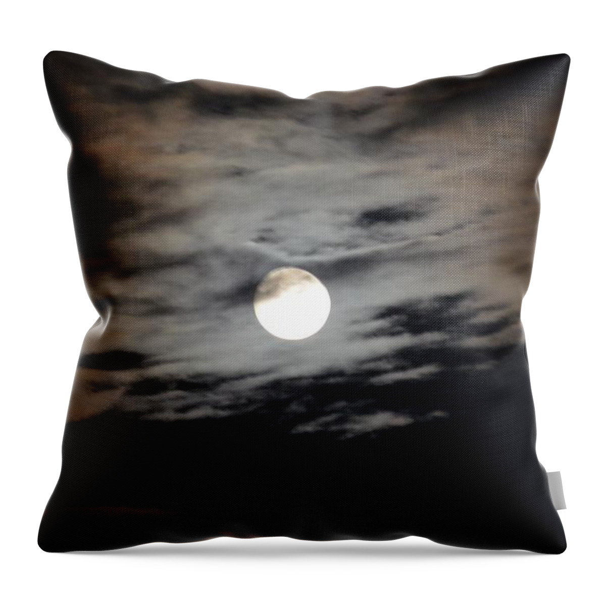 September Moon Ii Throw Pillow featuring the photograph September Moon II by Maria Urso