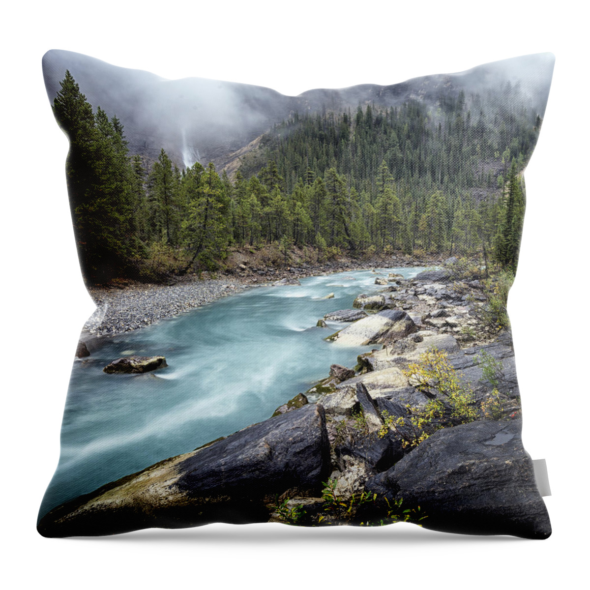 Canada Throw Pillow featuring the photograph September Rain by Robert Fawcett