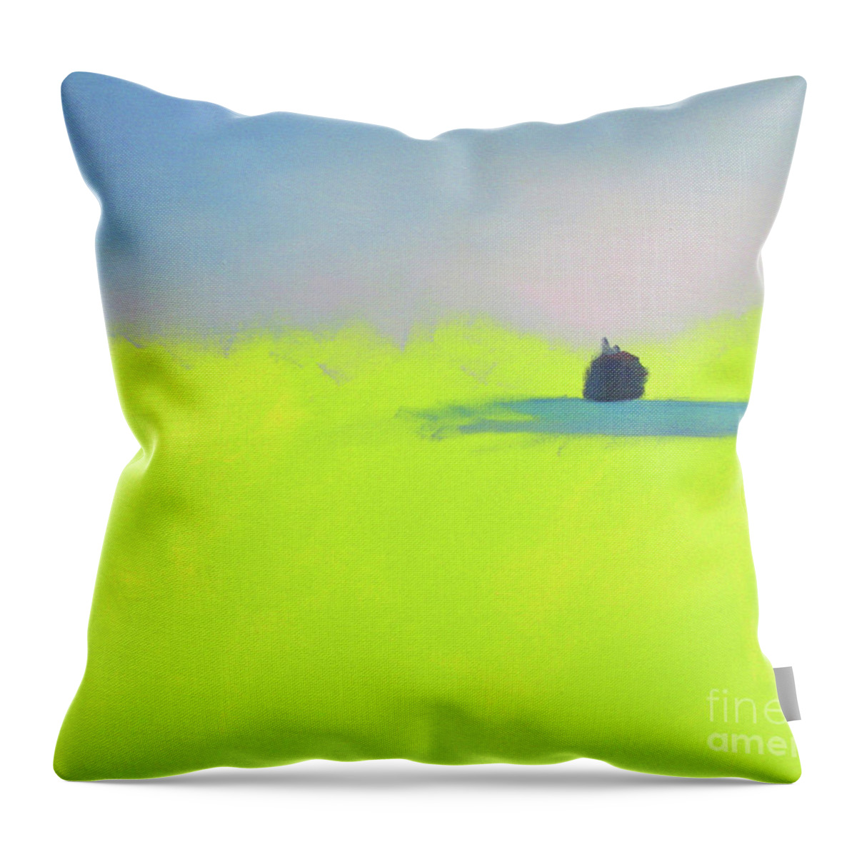 Art Throw Pillow featuring the painting Serene by Jeanette French